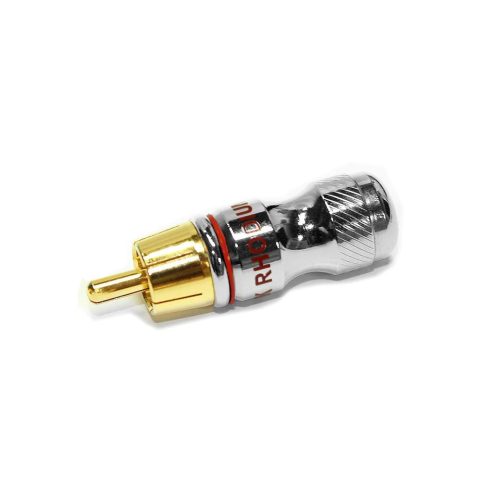 Gold Plated Hourglass RCA Connector Red